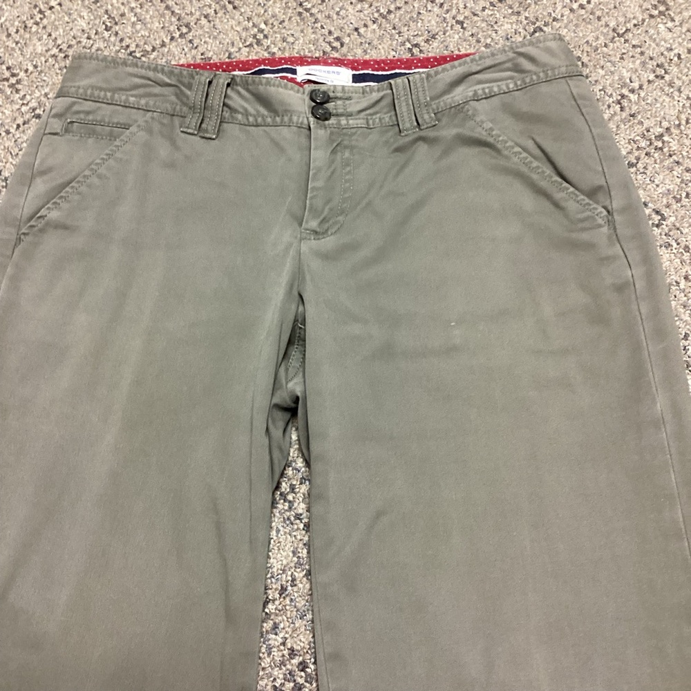 Dockers Favorite Fit Olive Army Green Twill Chino Pants * Size 4 - Picture 2 of 16